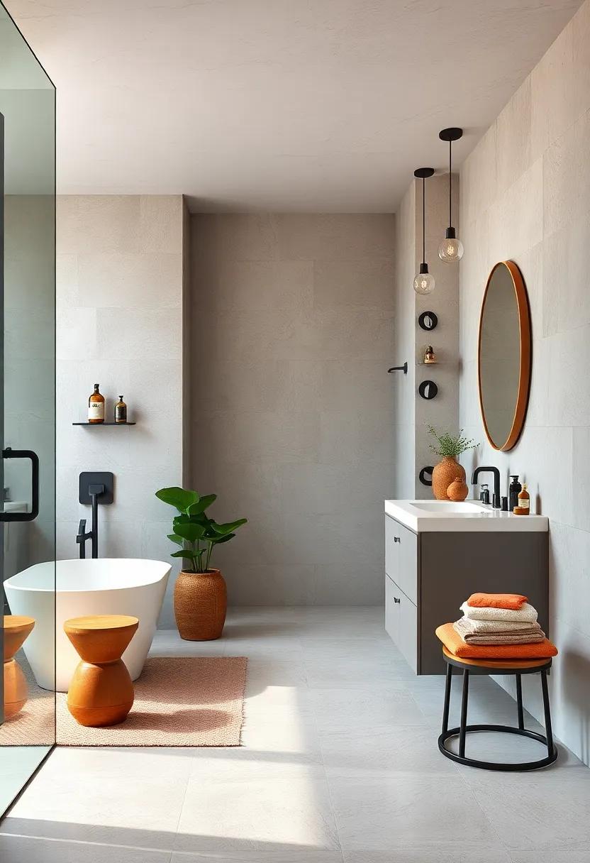 Neutral Color Palette with Pops of​ Rust ‍and Copper