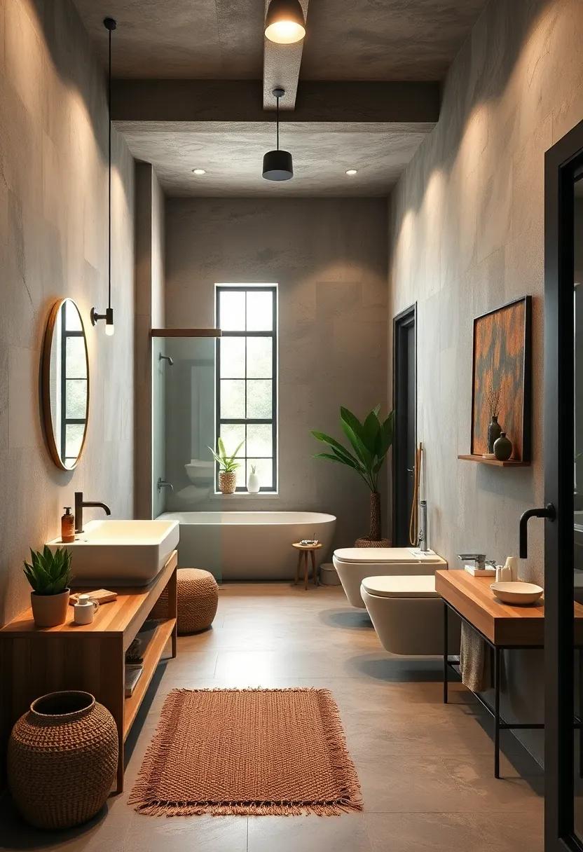 Raw Wood Accents⁣ to​ Soften the‌ Industrial Edge