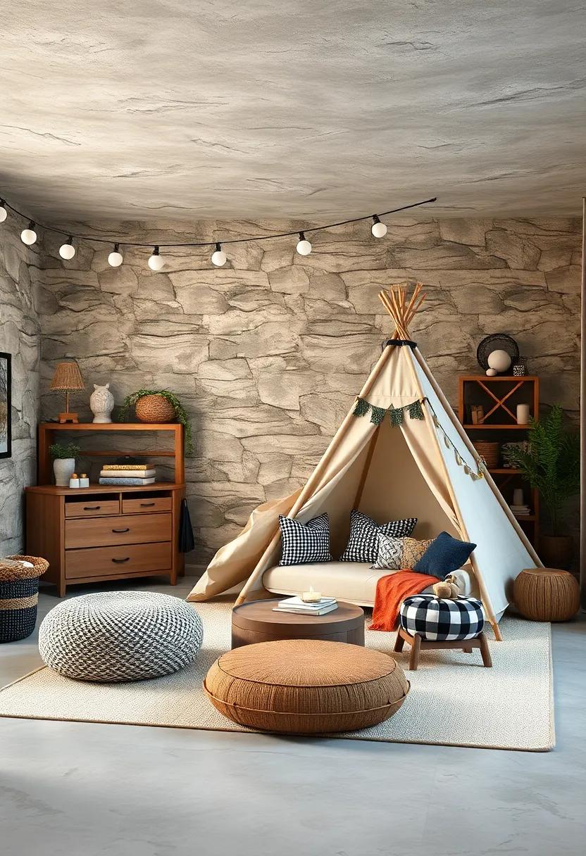 Adventure-Ready Teepee Play Tent ‍in Earth Tones