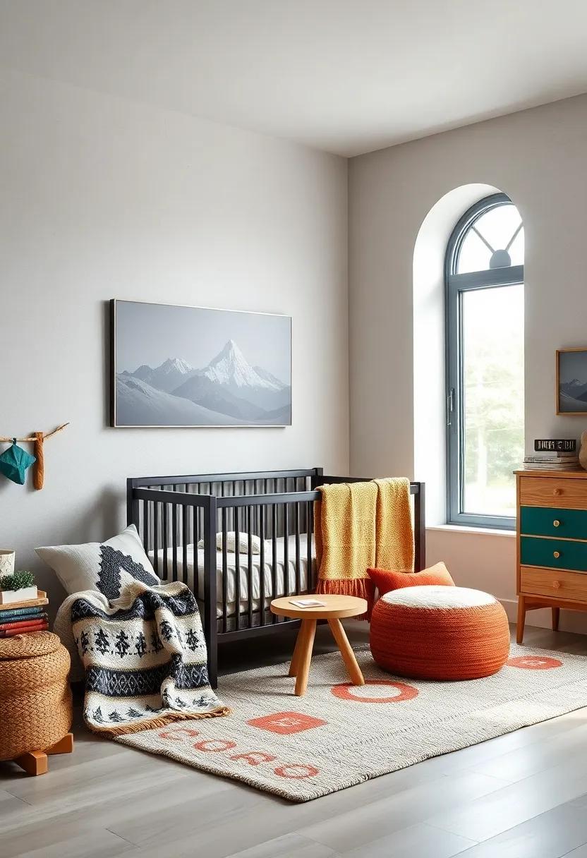 Cozy Knitted Throw Blankets with ​Hiking Motifs