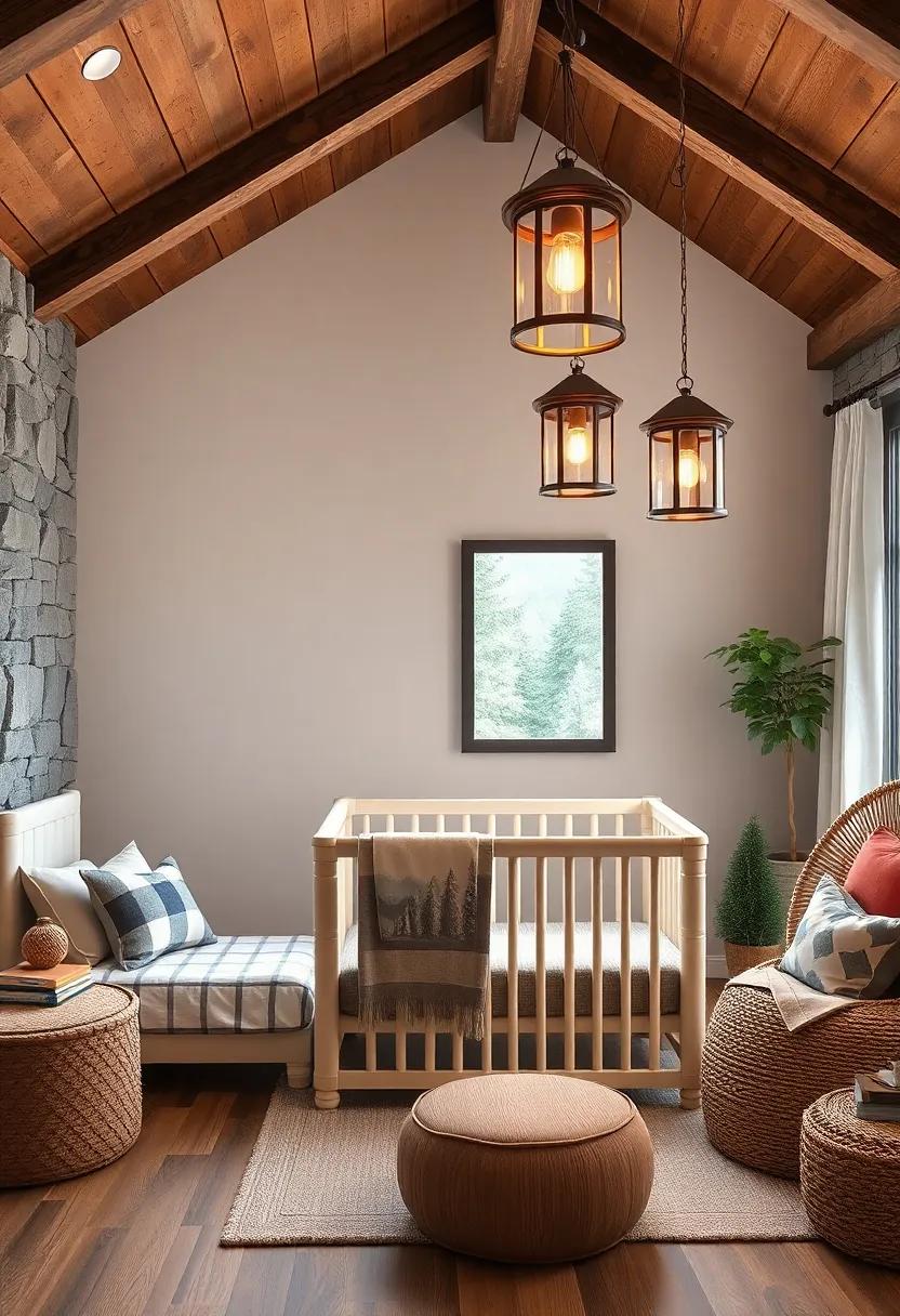 Hanging Lanterns that Evoke mountain Cabin Charm