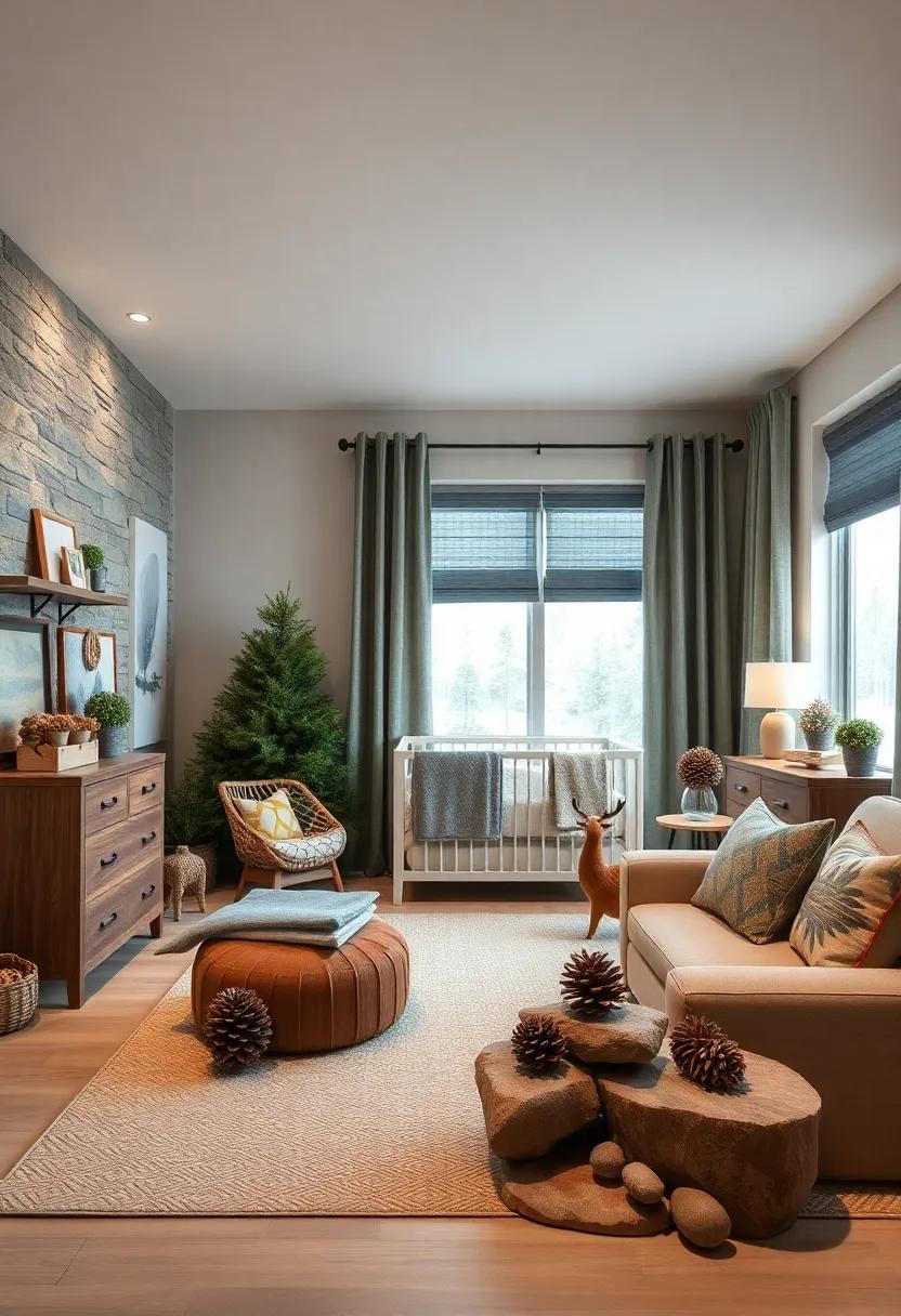 Miniature Pinecone and Rock collections as Decorative Accents