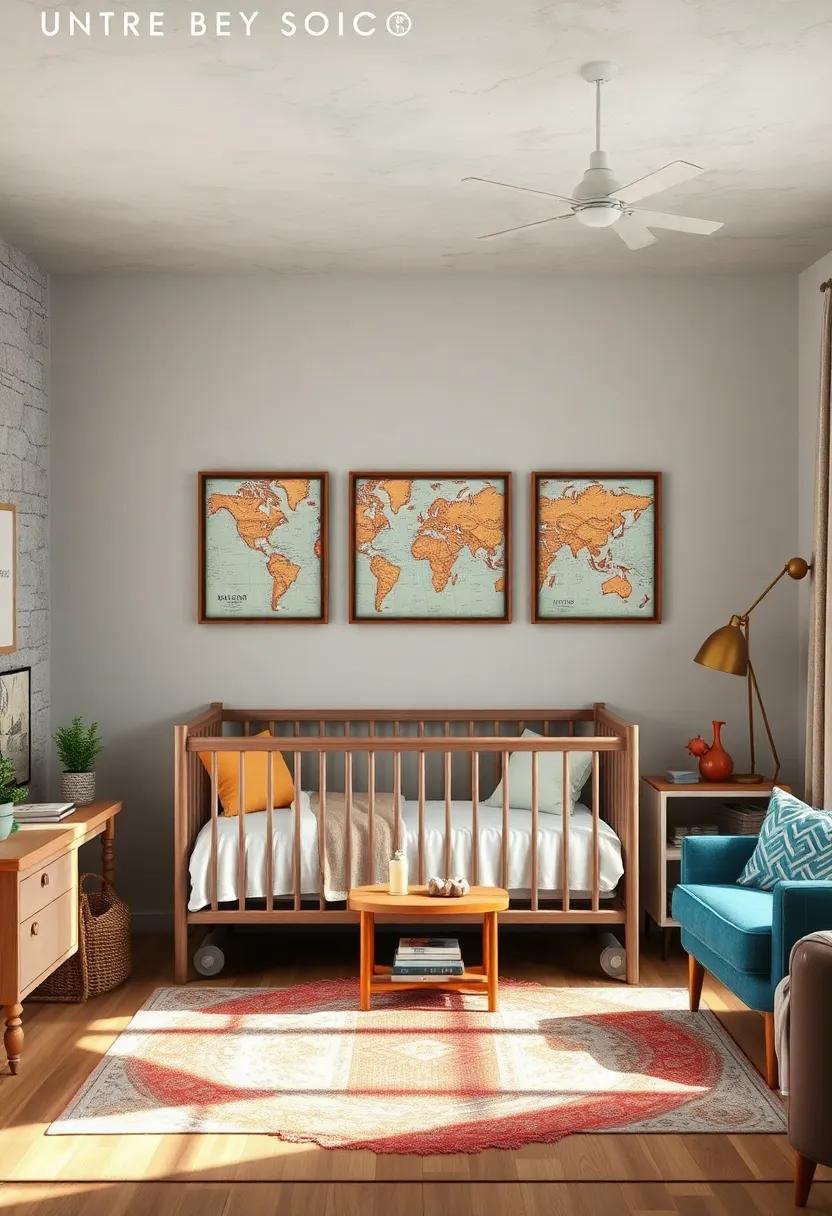 Vintage-Inspired ​Map Prints​ to Spark Exploration