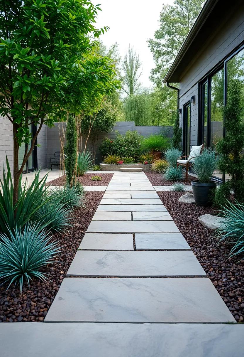 Spiky ⁤Blue Lyme‍ Grass Accenting Fresh Mulch Borders