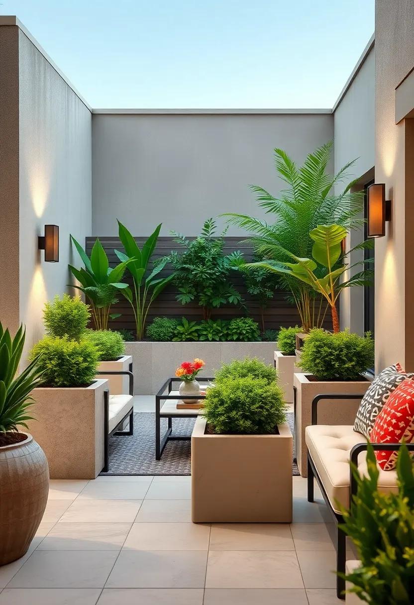 Large ‌Box-Style Fence ‌Planters for Shrubs ⁣and Small Trees