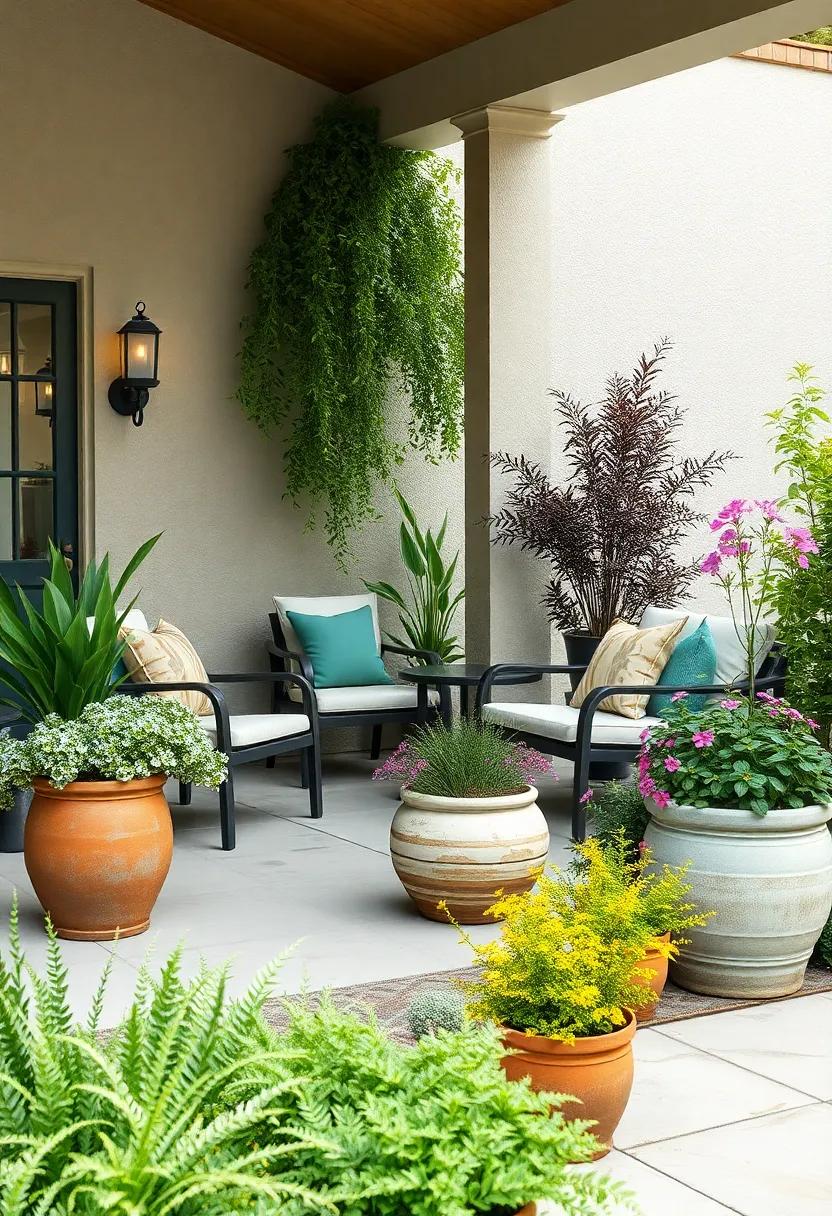 Frame your front porch with ‍pots filled⁢ with native ‌herbs‌ and small flowering plants for intimate detail