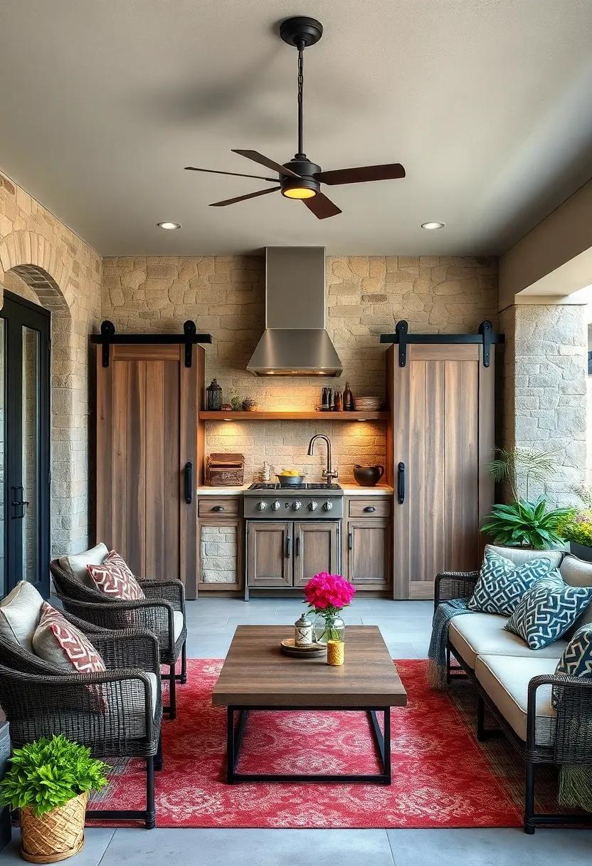 Barn Door ⁣Cabinets: Install sliding barn doors on your ⁢outdoor ‌storage to enhance the rustic farmhouse feel