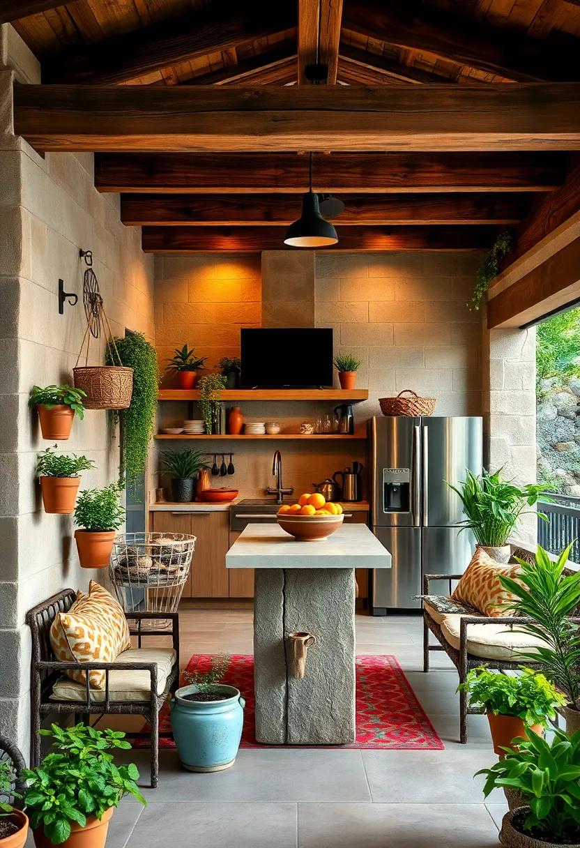 Clay Pot Herb Garden: Create built-in or hanging clay pot herb gardens for⁣ fresh seasonings and a homely touch