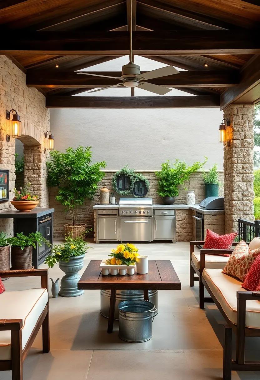 Galvanized Metal Accents:⁣ Incorporate galvanized metal buckets or trays for utility and rustic farmhouse style