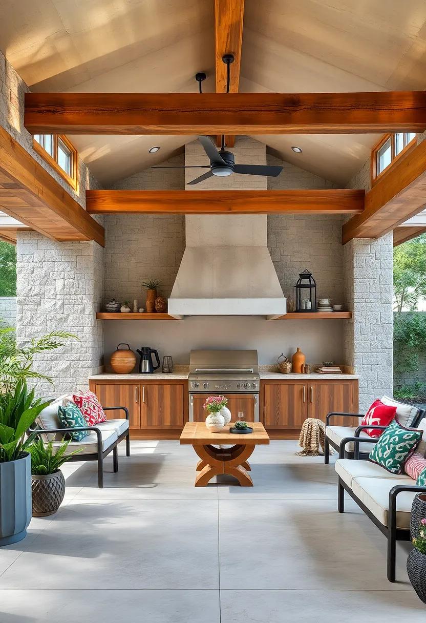 Hand-Hewn Timber Beams: Frame​ your cooking space with chunky hand-hewn ⁤timber beams to add structural and visual interest
