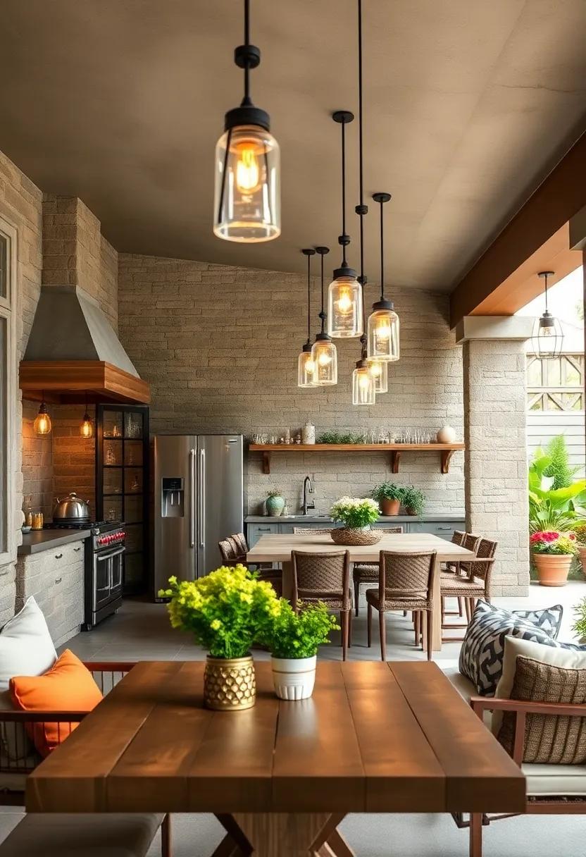 Mason Jar Lighting: Hang⁤ mason jar pendant lights ‌for​ a simple yet charming rustic lighting solution