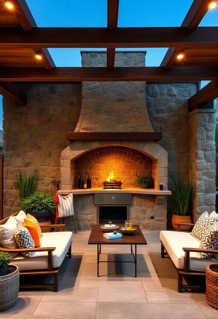 Stone pizza⁤ Oven:​ Build a handcrafted stone pizza oven that serves as a stunning focal point and⁣ versatile‌ cooking option