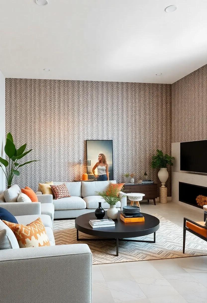 Classic ‍Herringbone –⁣ Incorporate a timeless⁤ pattern with ‍a modern twist through‌ a herringbone wallpaper that adds sophistication and structure