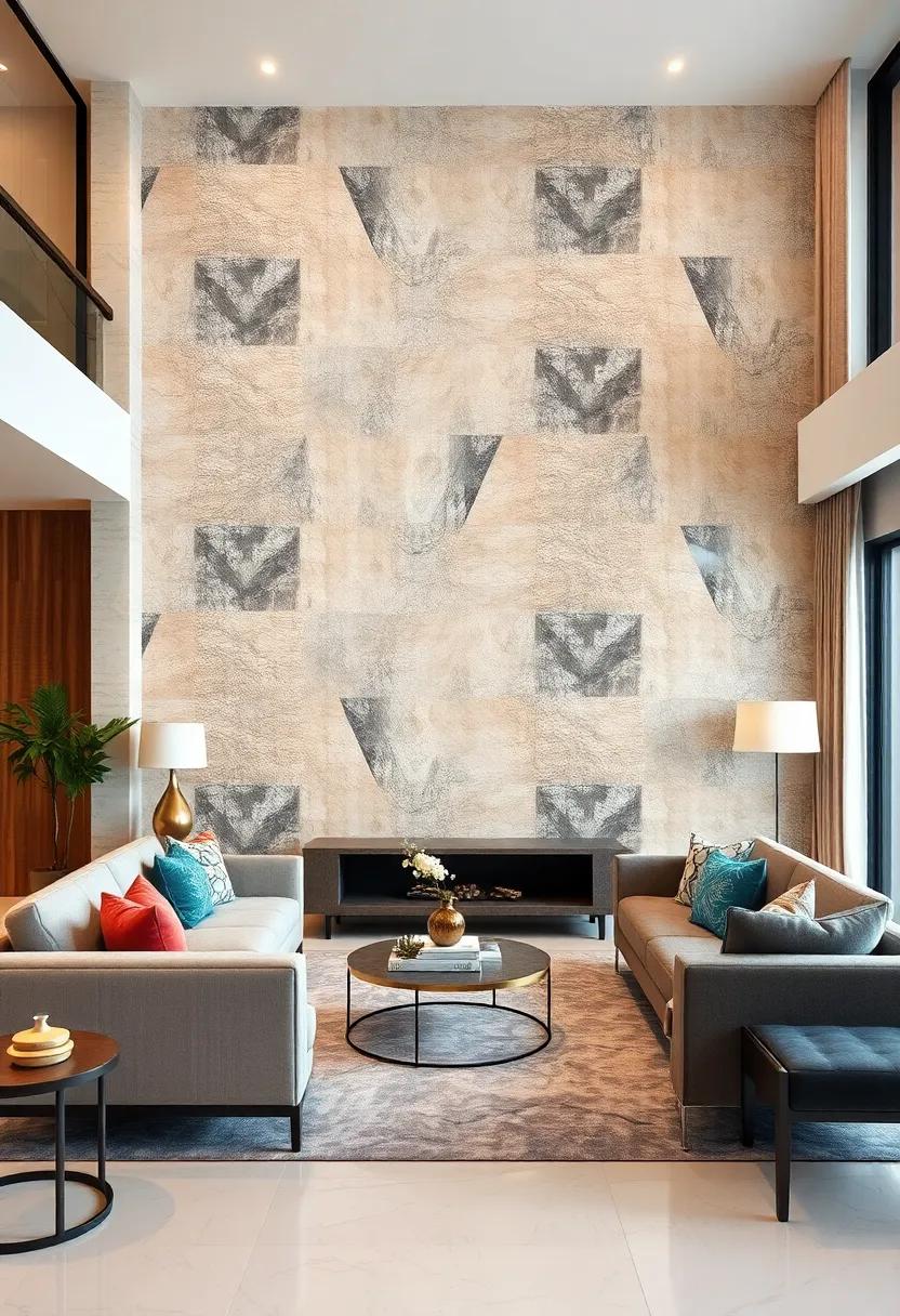 Geometric Boldness – Make a statement with⁢ sharp, geometric shapes that create a modern and‌ dynamic feature wall