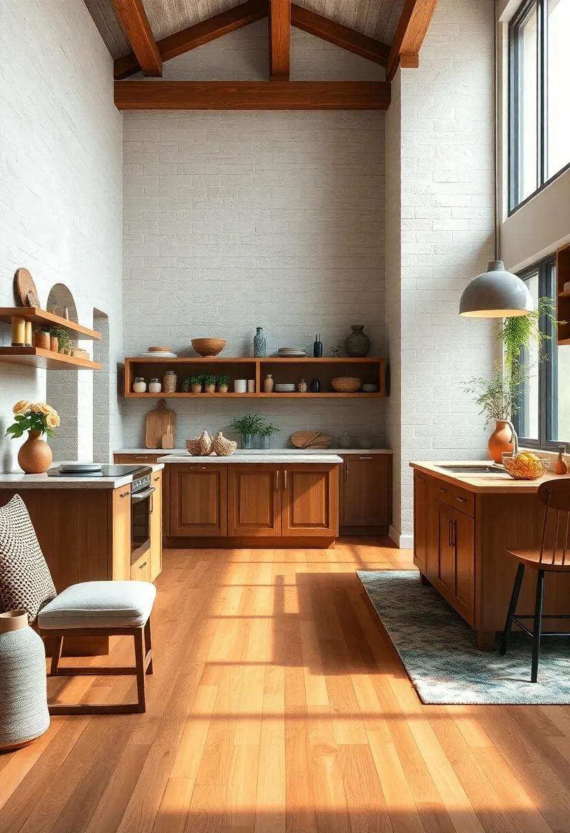 Butcher Block Flooring‌ – extend⁣ the kitchen’s countertop warmth to the floor with butcher block-style wood ⁢flooring