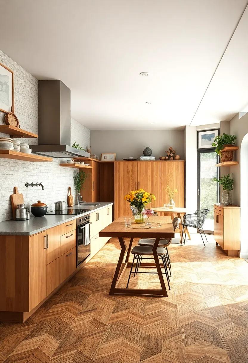 Pine Parquet – Get a​ cozy, vintage ​feel⁤ with intricately arranged pine ⁣parquet flooring