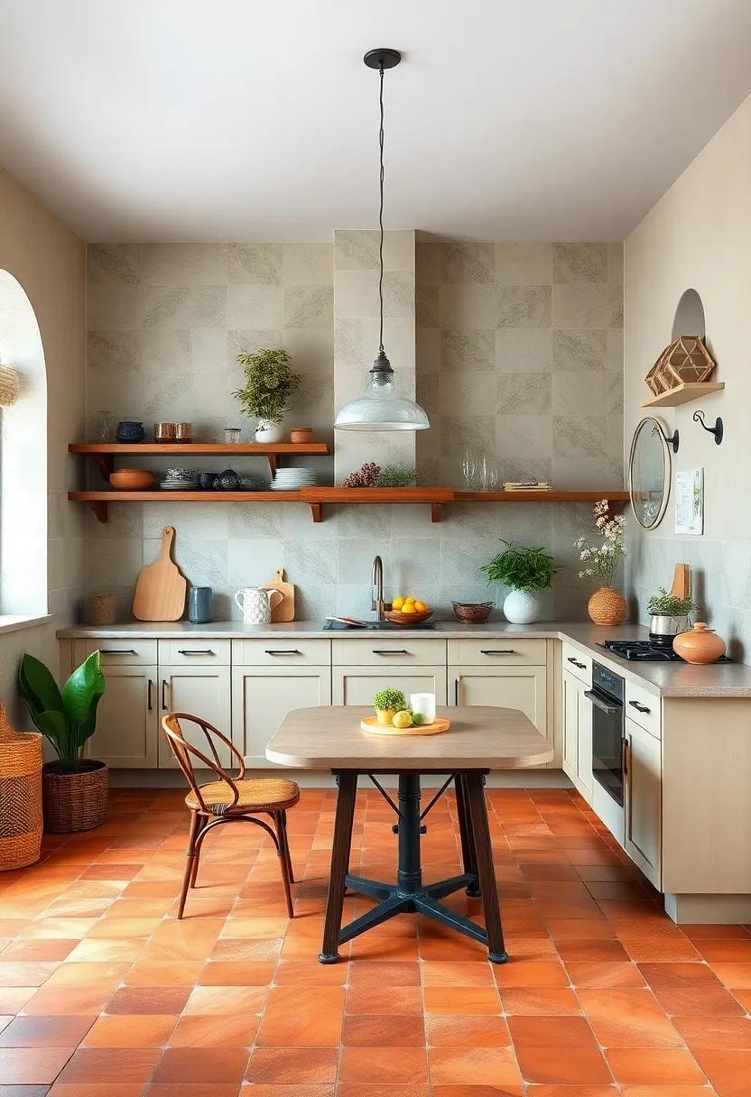 Terracotta⁣ Tiles – Infuse your kitchen with earthy tones and⁤ old-world charm using warm ‌terracotta flooring