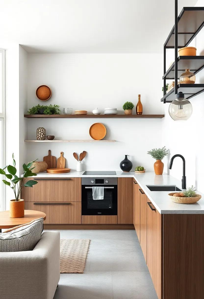 black Steel Slimness: Slimline black steel open shelves complement⁢ white ‌walls and Scandinavian⁣ simplicity, offering sleek storage without ⁣bulk