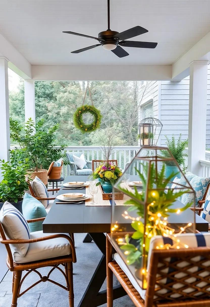 Geometric Terrarium​ with‍ Fairy Lights