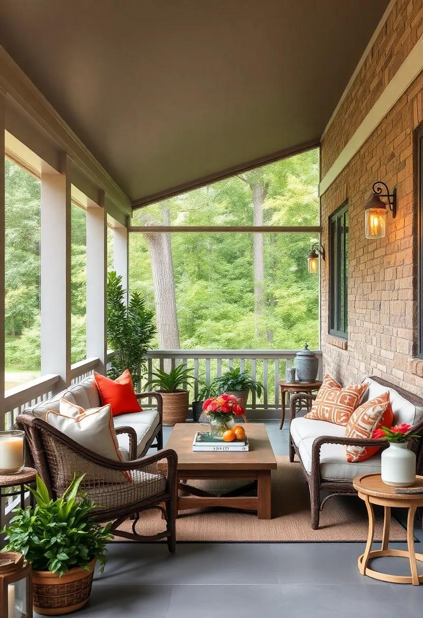 Mason jar sconces mounted on ⁣the walls, doubling as candle holders or small planters