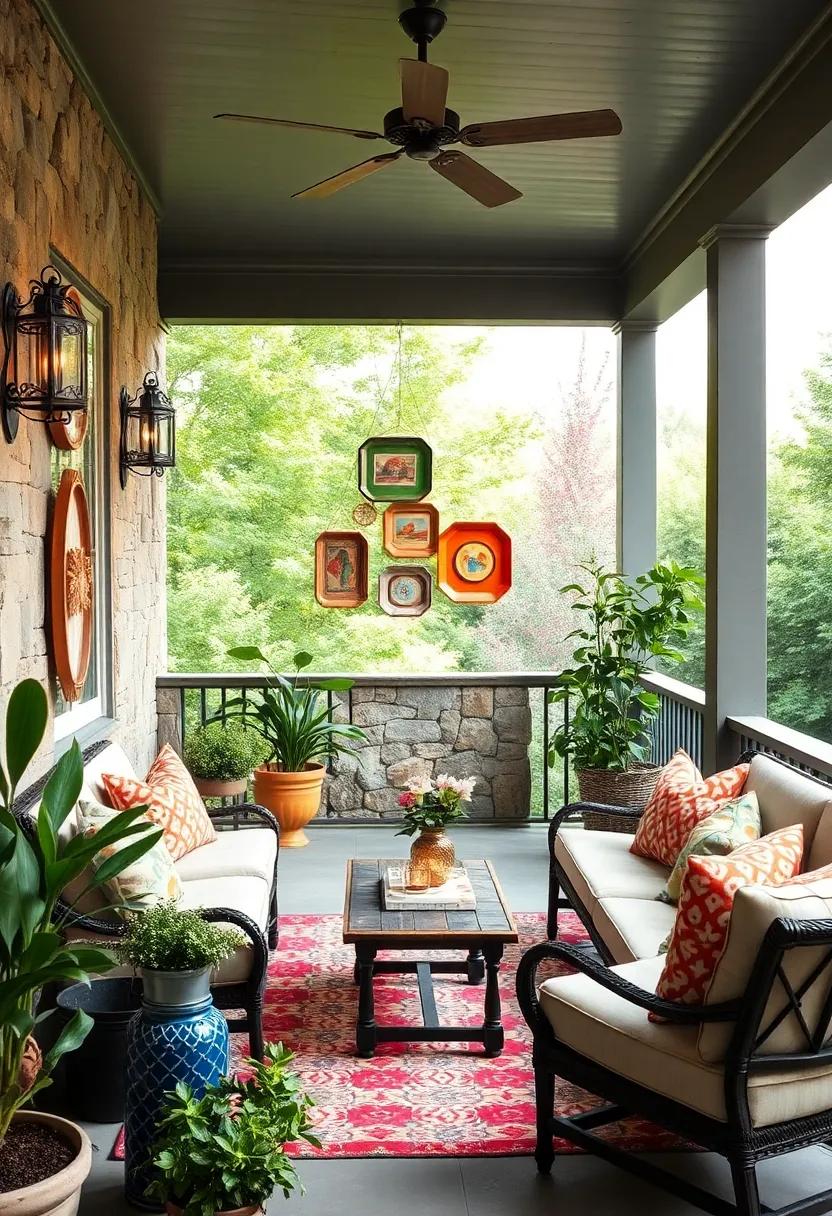 Painted‍ tin trays hung as ‍decorative wall art to infuse subtle vintage‍ color