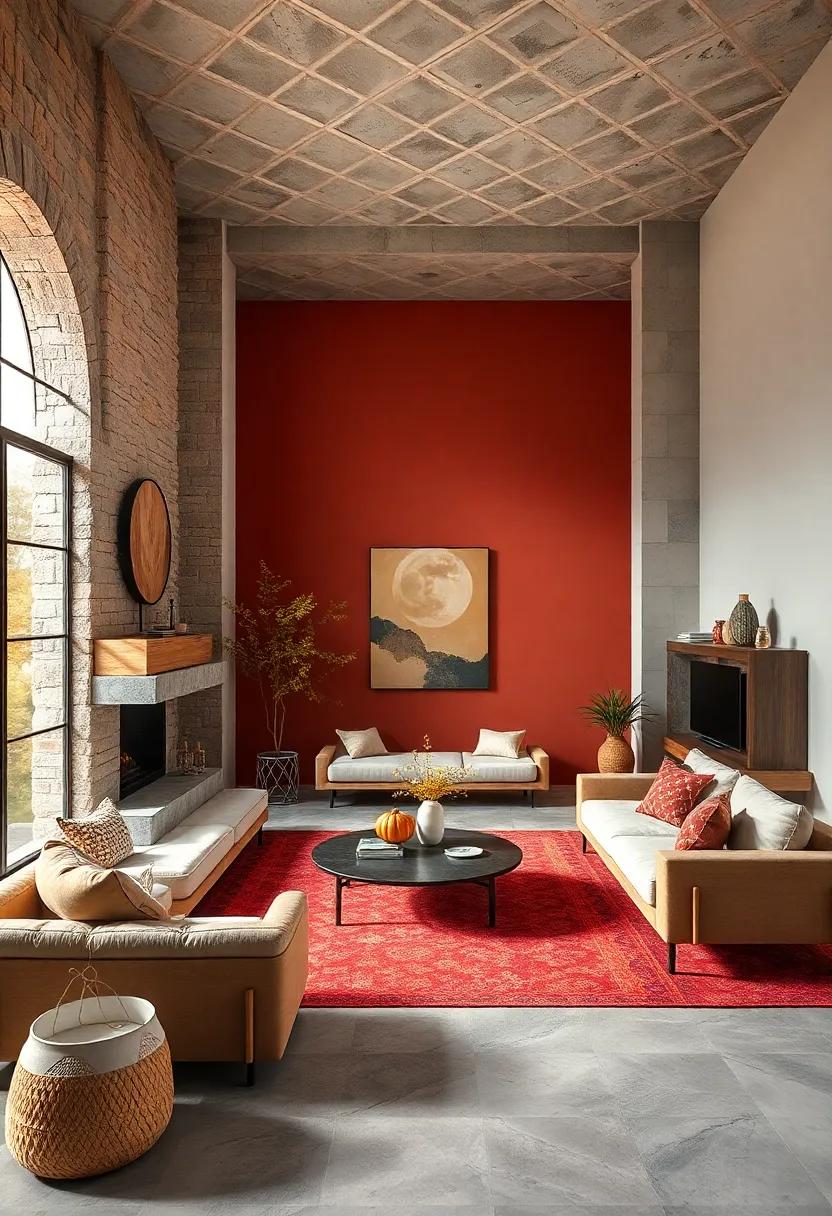 Harvest Moon: ⁣Warm ochre, rich burgundy, and soft⁤ gray mimic the serene glow of‌ autumn nights under the full moon