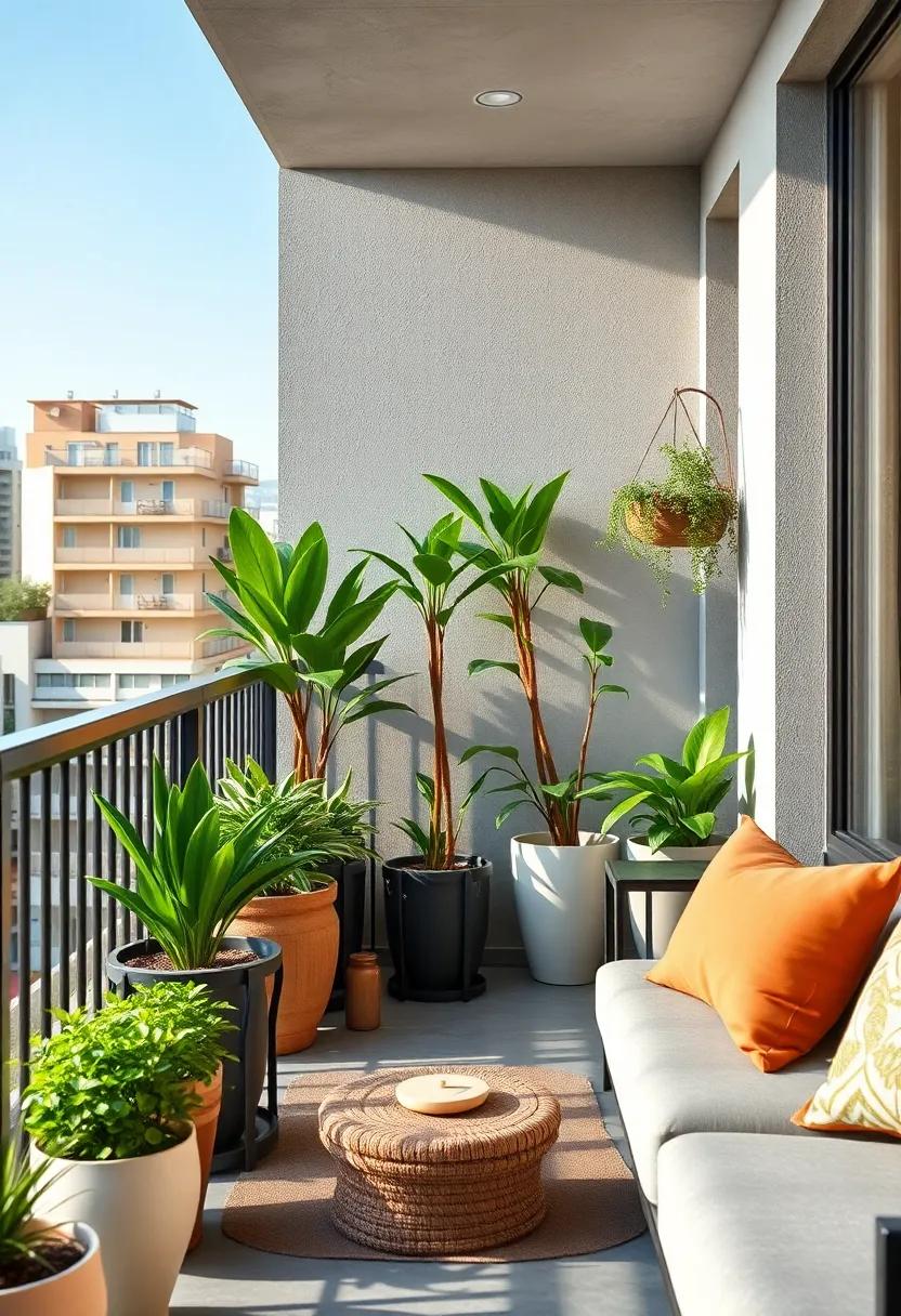 Foldable Balcony Planters: Opt for foldable planters ⁣that can be stowed away when not in use, ideal for versatile small spaces