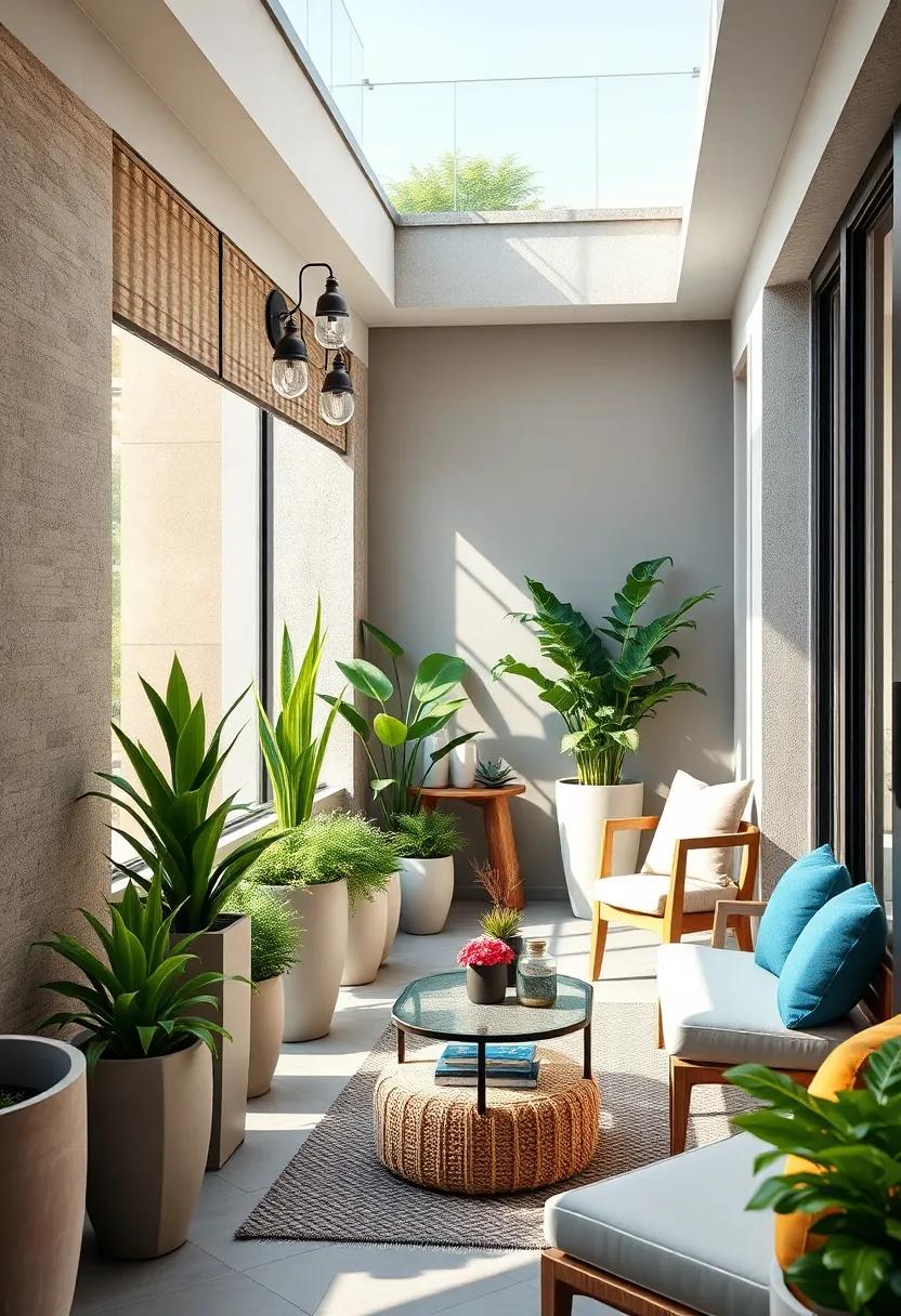 Slimline Indoor-Outdoor Planters: Choose tall, narrow planters ​that fit snugly against walls yet offer ample room ‍for⁤ deep-rooted plants