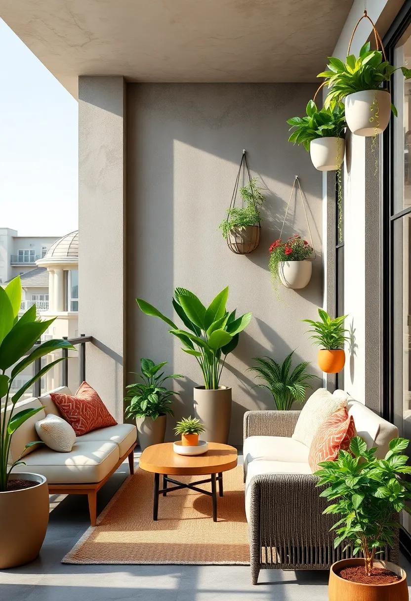 Vertical ⁤Wall⁤ Planters: Maximize your balcony's vertical space with sleek wall-mounted planters that create a lush green backdrop‍ without ⁤taking up floor‌ area
