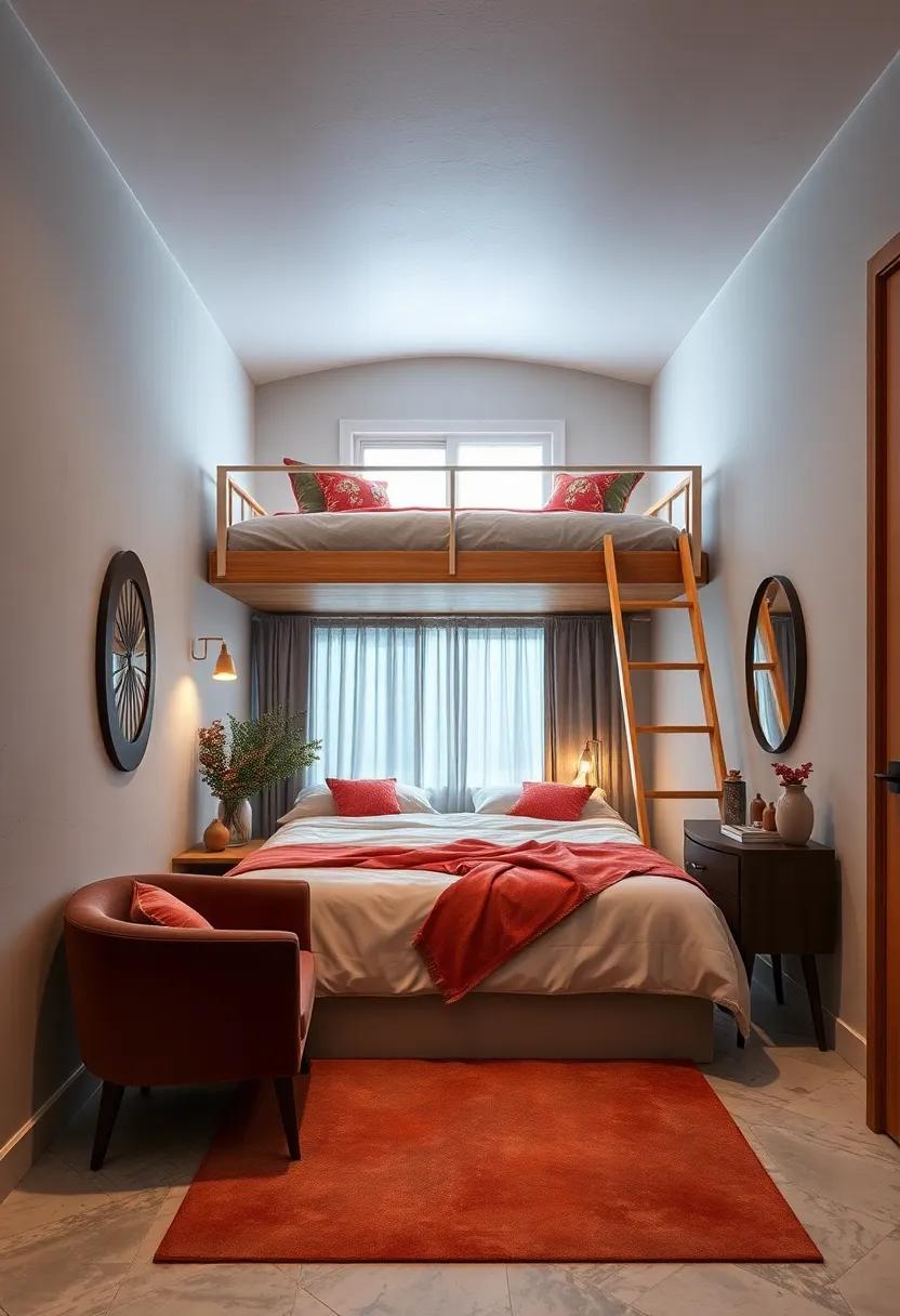 Add a curtain under the lofted bed to ⁤create a private hideaway or dressing area