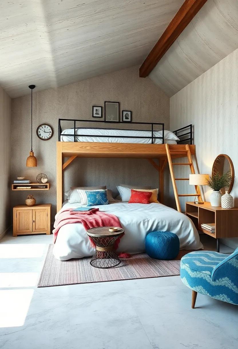 Add soft rugs or mats under‍ the lofted⁢ bed to create a defined and inviting lounge area