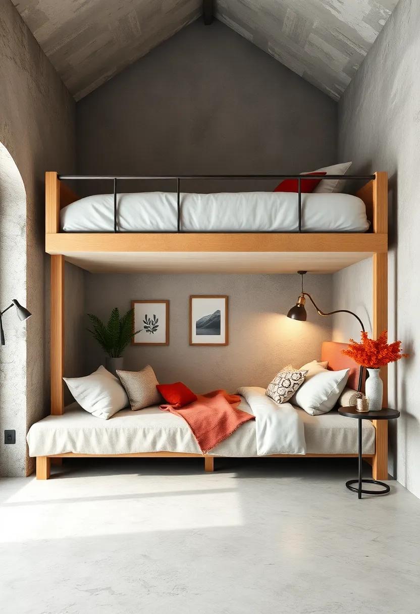 Create a⁤ cozy reading nook beneath a ⁣lofted ‌bed with cushioned seating and soft lighting