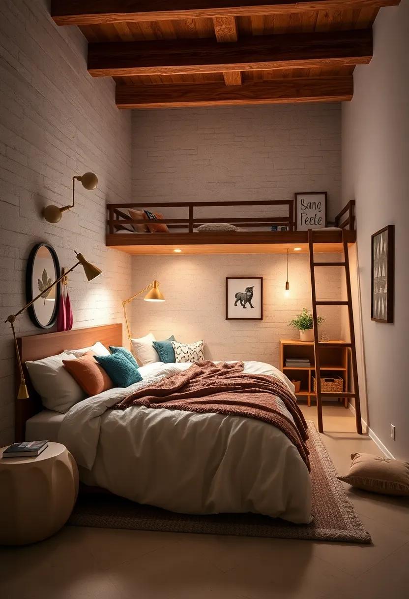 Create a playful sleeping area for ⁤kids with‍ themed decor and a low lofted bed