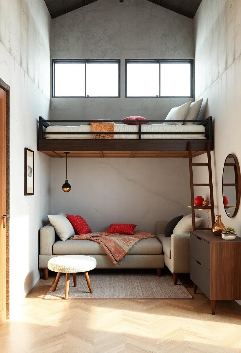 use multifunctional furniture like a fold-out ‍sofa to maximize ⁣seating ​efficiency in the small room