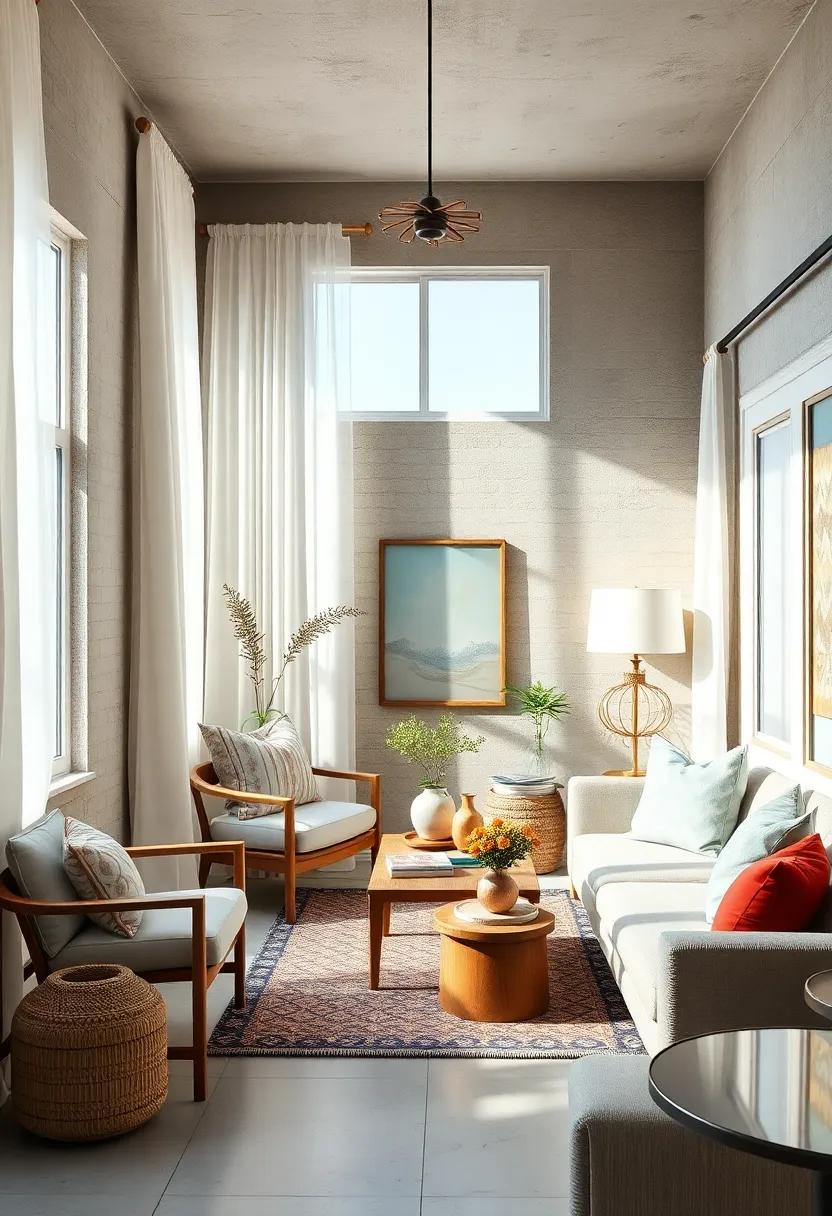 Maximize natural light with sheer curtains ​and ‌strategically placed ⁤mirrors to create an airy,open feel