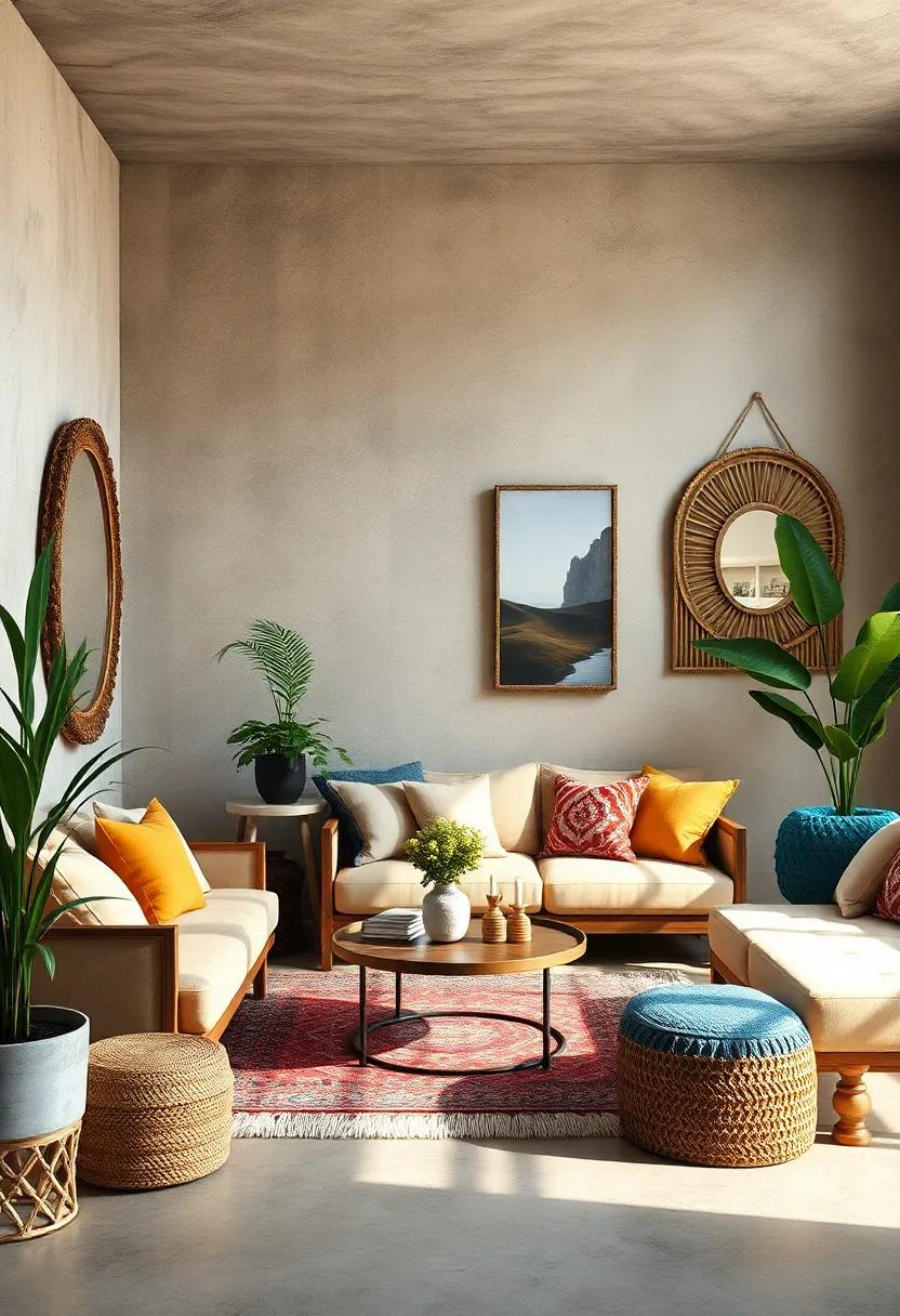 Incorporate mirrors with decorative frames to reflect light and visually expand your room