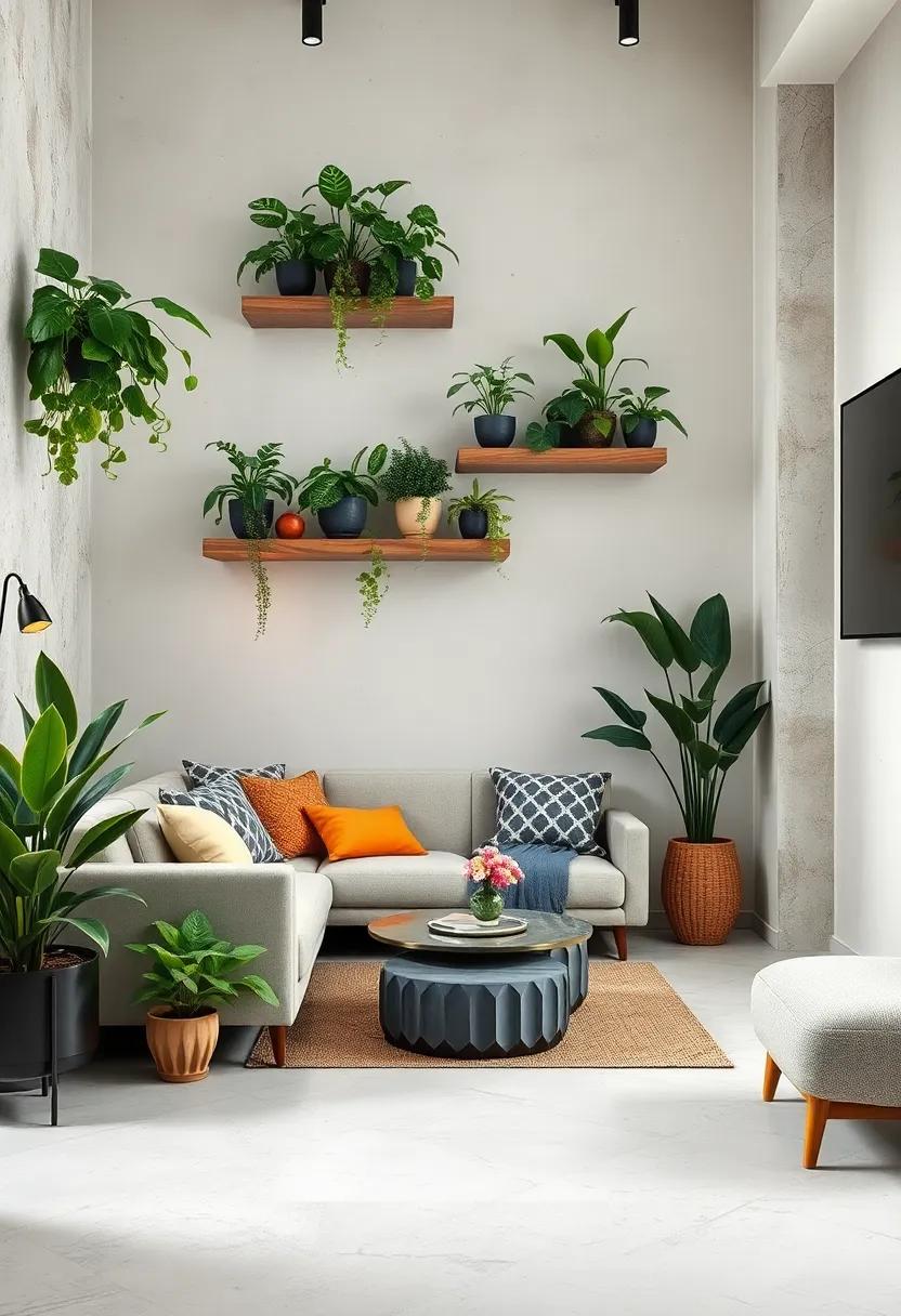 Multi-Level Plant Terraces: Stack trays or shelves​ to create a⁣ mini⁤ jungle effect in corners or narrow spaces