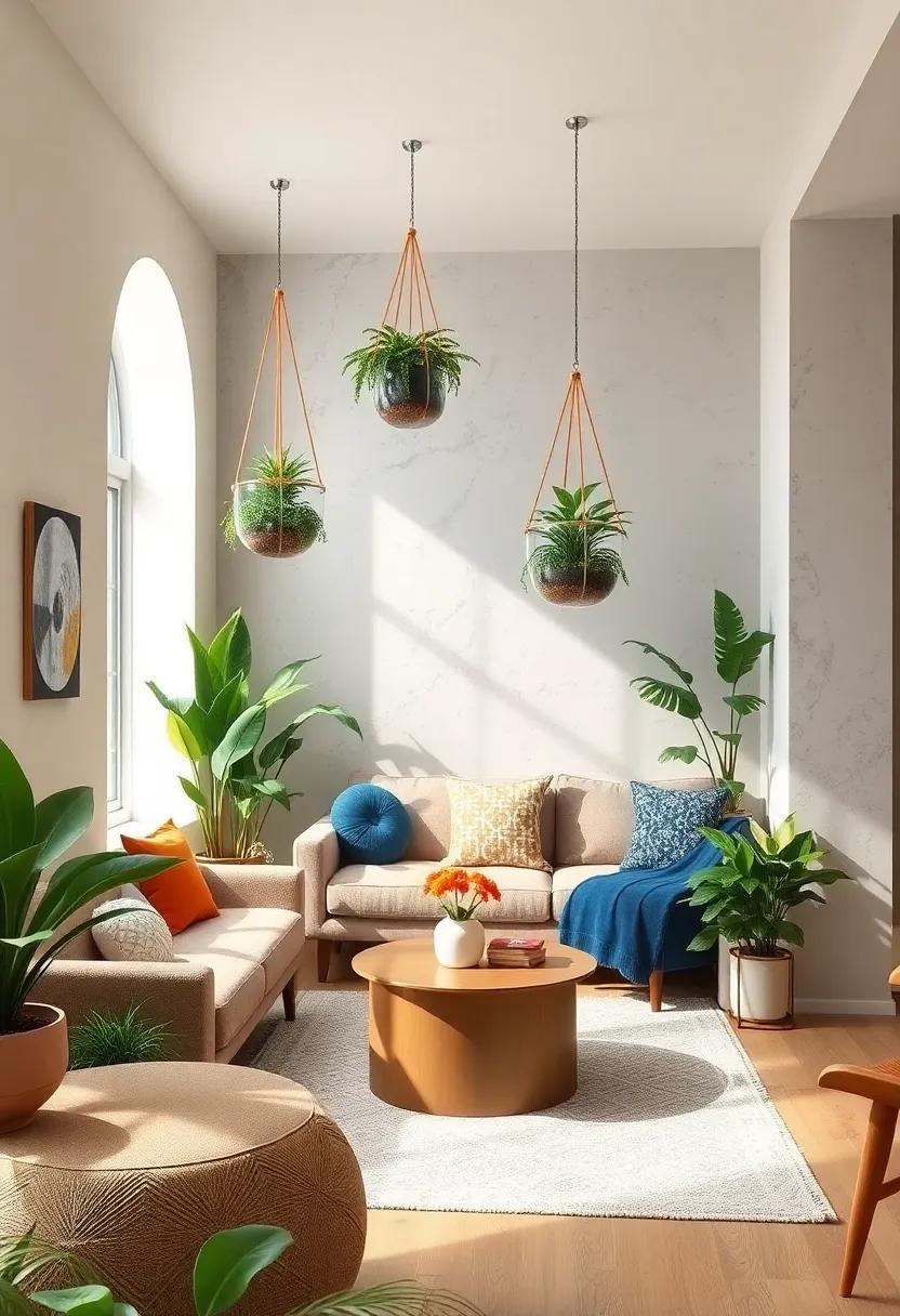 Hanging Terrariums: Create miniature ecosystems⁣ suspended⁤ from the ‌ceiling to add ⁣greenery without sacrificing floor space
