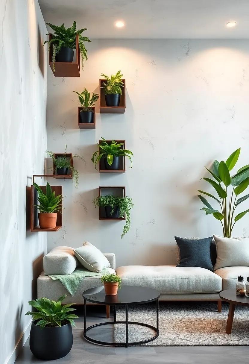 Floating Planter Cubes:⁢ Mount cubic planters​ that seem‌ to float ‌on the wall,combining modern design⁢ with lush greenery