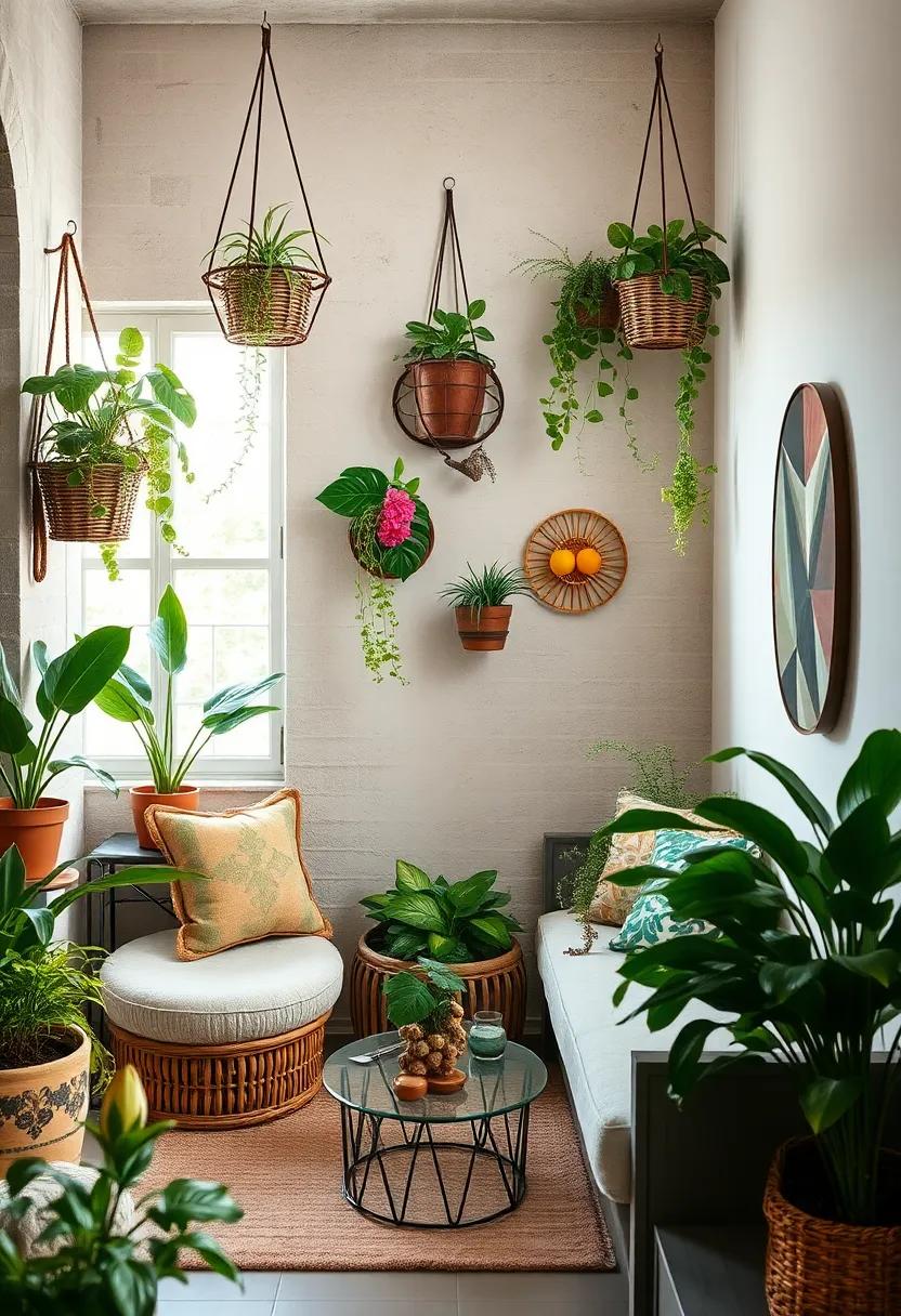 Repurposed Hanging⁤ Fruit Baskets: Use old fruit baskets hung on walls to hold small⁣ potted plants