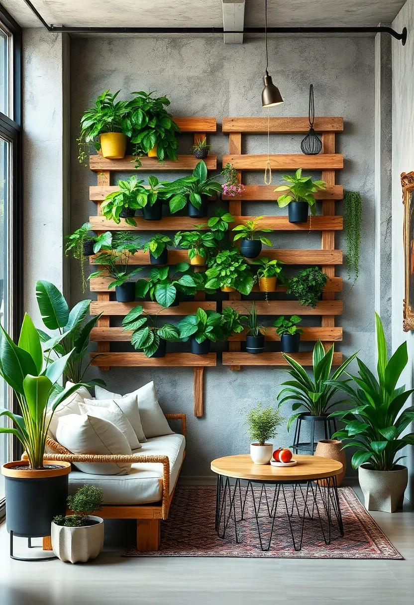 Hanging Pallet Gardens: ⁣Turn‌ wooden pallets into hanging⁢ planters for a charming and space-saving ⁤green wall