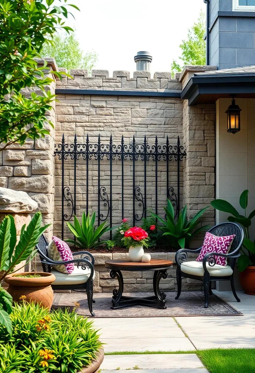 Victorian Gothic:‍ Filigree iron designs‍ atop dark granite⁤ pillars ⁢conjuring a ⁤moody and majestic garden ⁣edge