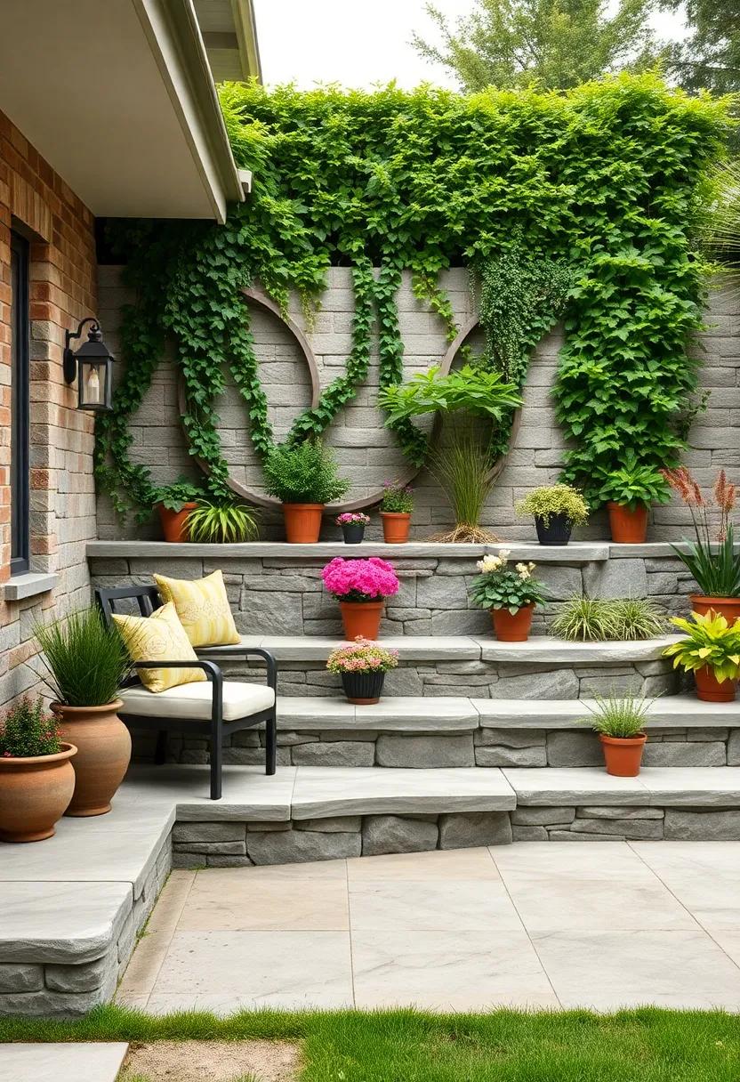 Use modern concrete blocks with⁢ clean lines to create ⁣a⁤ sleek,‌ minimalist tiered⁤ garden that‌ enhances your home’s architecture
