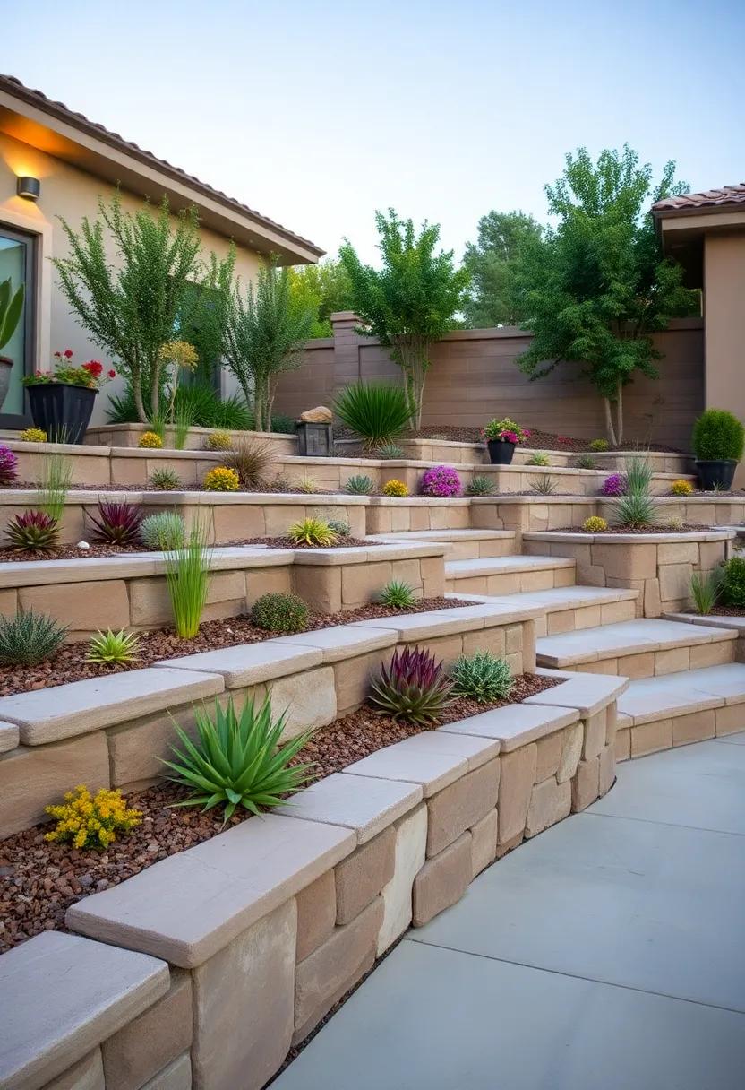 Use colorful succulents and drought-resistant plants on each ⁢tier for‌ a vibrant yet low-maintenance curb appeal upgrade