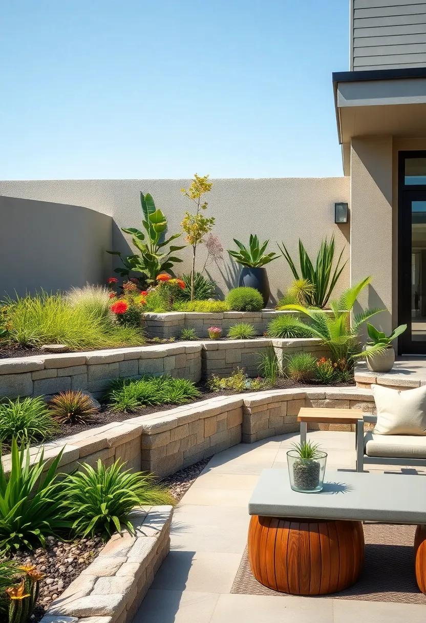 Blend ⁤native plants on your tiered⁢ walls to support local wildlife and ensure a ‌sustainable, thriving landscape