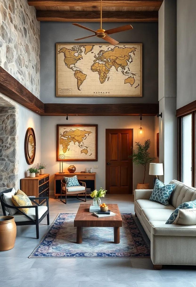 Antique Maps‍ and⁤ Nautical Charts as Wall Decor