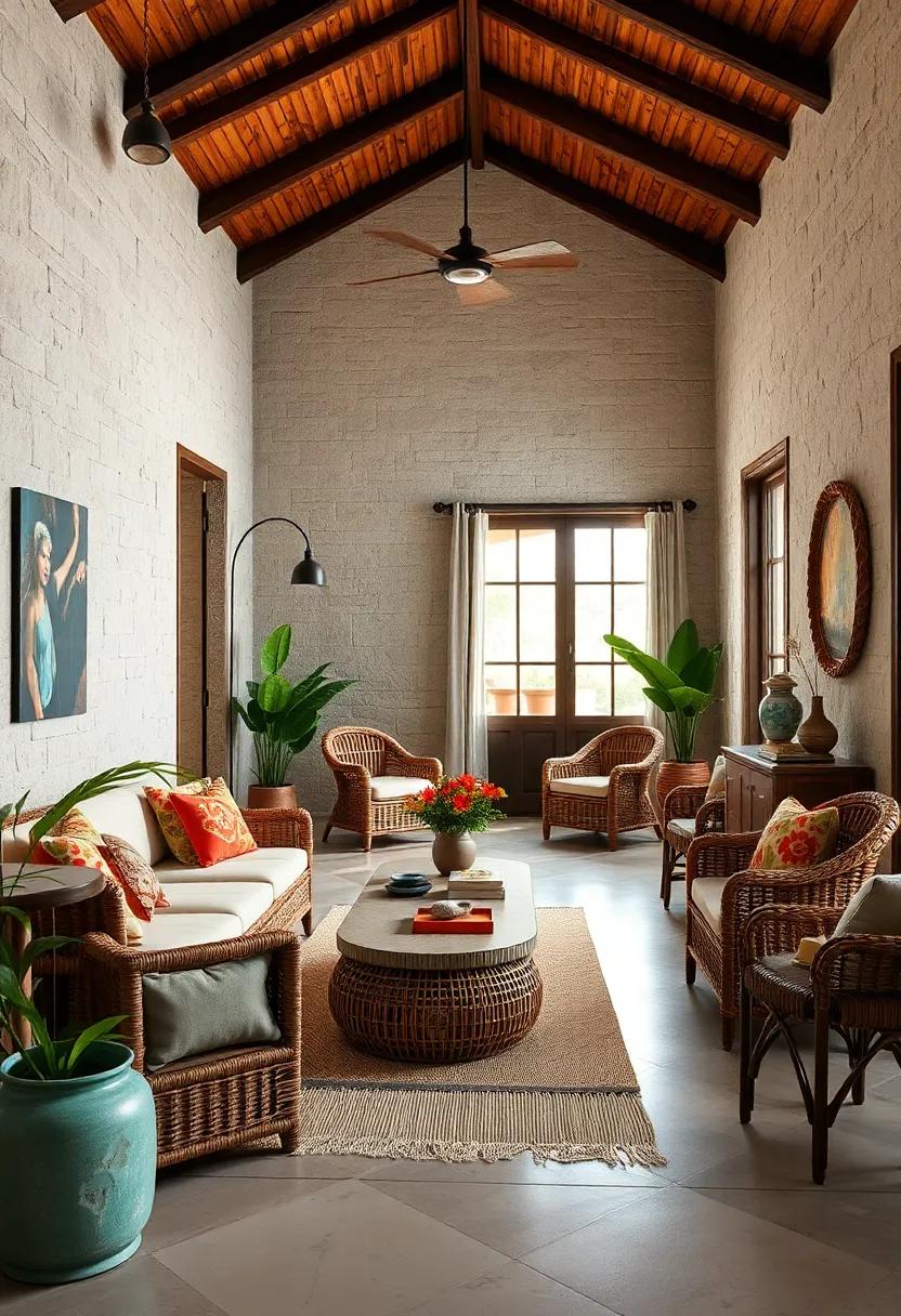 Classic ⁣Rattan and ‍Wicker Accents