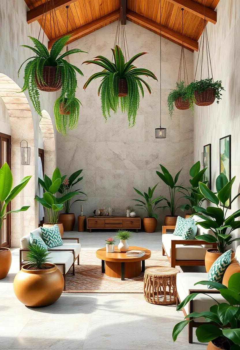 Indoor⁣ Plants and ⁢Hanging Gardens for ‍Lushness