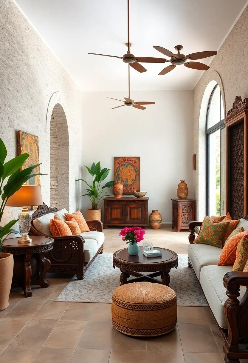 Intricately Carved Wooden Furniture Pieces