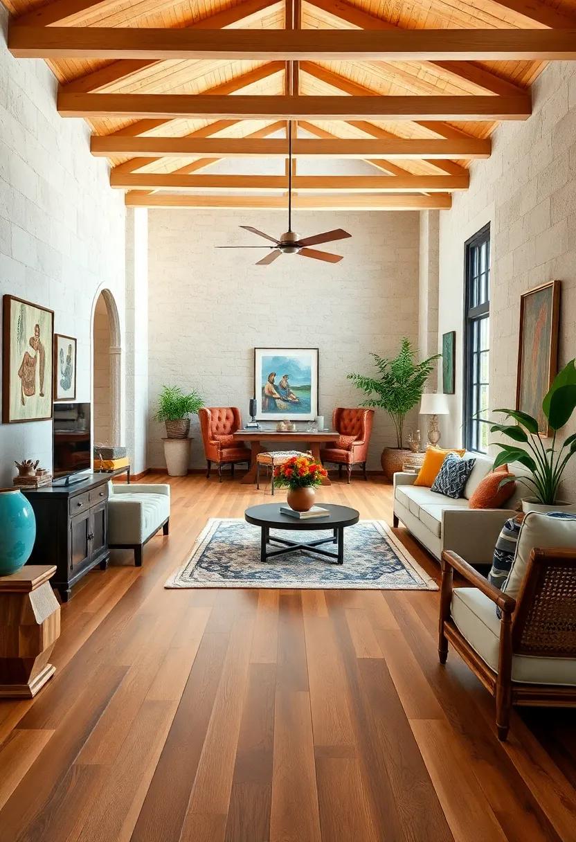 Natural​ Hardwood ⁣flooring with‍ Warm ‍Finishes